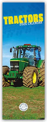 Kalender (Kal) Tractors Slim Calendar 2026 von Carousel Calendar