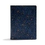 Couverture en cuir CSB Study Bible, Navy Leathertouch de Csb Bibles By Holman