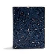 Couverture en cuir CSB Study Bible, Navy Leathertouch de Csb Bibles By Holman