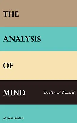 E-Book (epub) The Analysis of Mind von Bertrand Russell