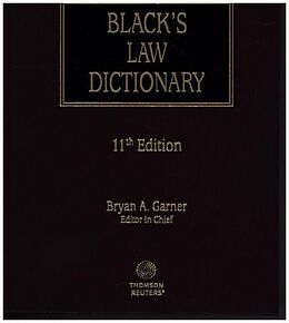 Fester Einband Black's Law Dictionary von Bryan A. Garner