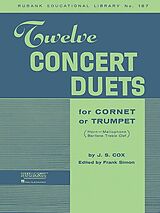 J.S. Cox Notenblätter 12 Concert Duets for cornet or