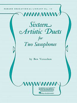 Ben Vereecken Notenblätter 16 artistic Duets for 2 saxophones