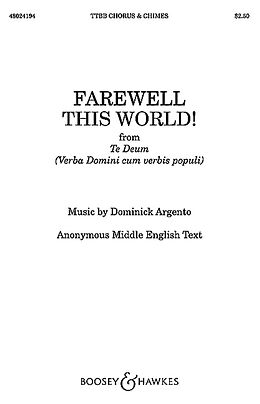 Dominick Argento Notenblätter BHI48490 Farewell this World