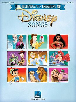  Notenblätter The illustrated Treasury of Disney Songs
