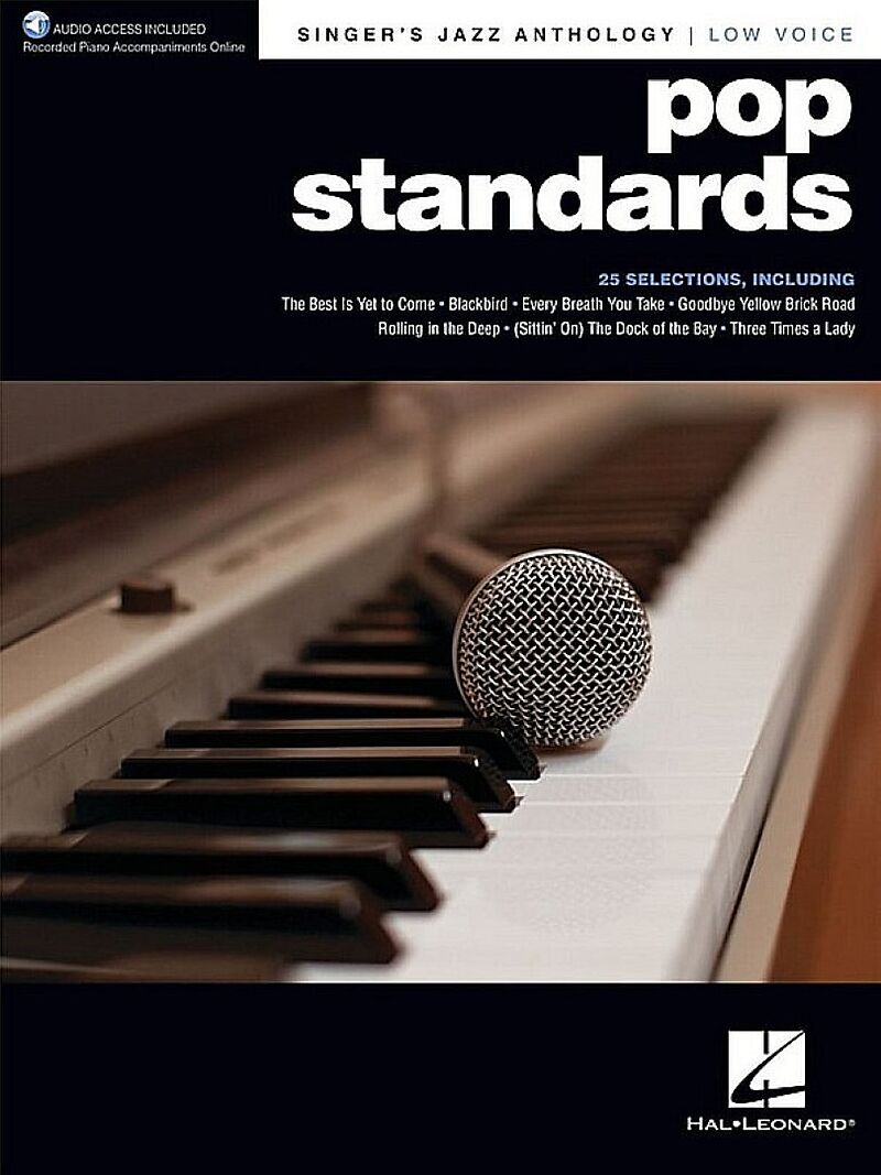 Pop Standards - Singers Jazz Anthology Low Voice (+Online Audio)