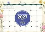 Kartonierter Einband Botanical Garden 2027 17" x 12" Monthly Deskpad von Willow Creek Press