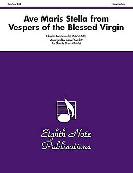 Claudio Monteverdi Notenblätter Ave Maris Stella from Vespers of the Blessed Virgin