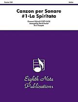 Giovanni Gabrieli Notenblätter Canzon per sonare no.1