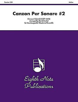 Giovanni Gabrieli Notenblätter Canzon per sonare no.2