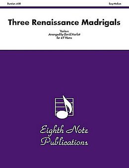 David Marlatt Notenblätter 3 Renaissance Madrigals