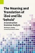 E-Book (epub) The Meaning and Translation of  d   and  de 'behold' von Nicholas A. Bailey