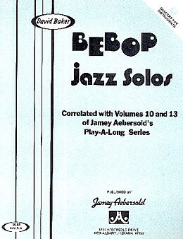 David N. Baker Notenblätter Bebop Jazz Solos vol.1for concert