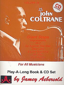 Couverture cartonnée Jamey Aebersold Jazz -- John Coltrane, Vol 28: Book & Online Audio de John Coltrane