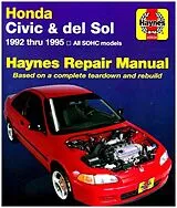 Kartonierter Einband (Kt) Honda Civic & Del Sol (92 - 95) von Haynes Publishing