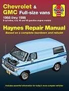 Couverture cartonnée Chevrolet & GMC full-size petrol vans (1968-1996) Haynes Repair Manual (USA) de Haynes Publishing