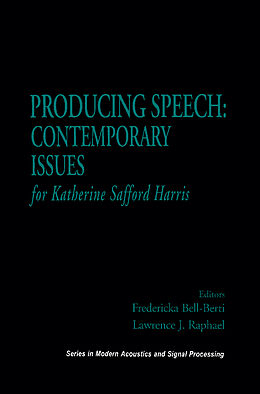 Fester Einband Producing Speech: Contemporary Issues von 