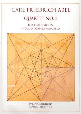 Karl Friedrich Abel Notenblätter Quartet no.3 for flute, violin, viola da gamba