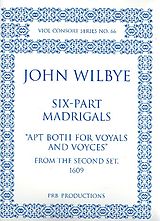 John Wilbye Notenblätter Six-Part Madrigals for 6 viols (SMATBarB)