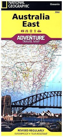 (Land)Karte Australia East Map von National Geographic Maps