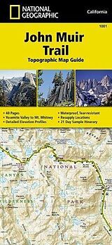 Carte (de géographie) John Muir Trail de National Geographic Maps