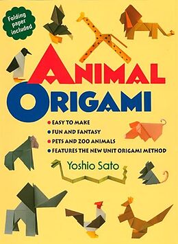 Couverture cartonnée Animal Origami de Yoshio Sato