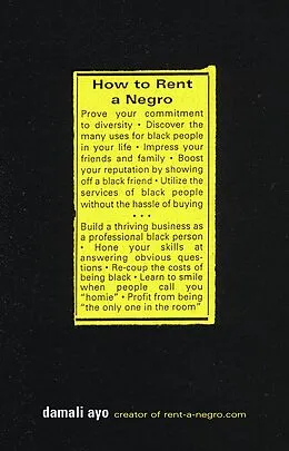 E-Book (epub) How to Rent a Negro von Damali Ayo
