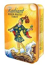 Kartonierter Einband Radiant Rider-Waite(r) Tarot in a Tin von Pamela Colman Smith
