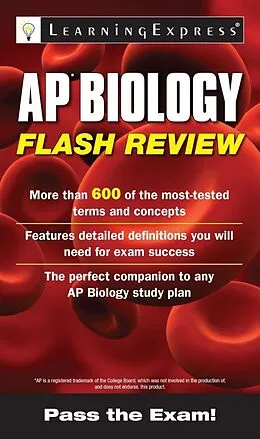 E-Book (epub) AP Biology Flash Review von LearningExpress LLC