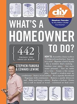 Kartonierter Einband What's a Homeowner to Do? von Stephen Fanuka, Edward Lewine