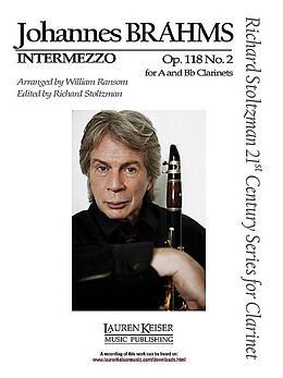 Johannes Brahms Notenblätter Intermezzo op.118,2 for clarinet and piano