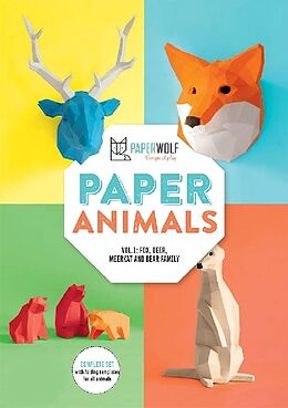 Couverture cartonnée Paper Animals: Volume 1: Fox, Deer, Meerkat and Bear Family de Paperwolf