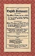 Livre Relié An English Dictionary (1676) de Elisha Coles