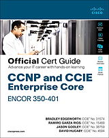 Couverture cartonnée CCNP and CCIE Enterprise Core ENCOR 350-401 Official Cert Guide de Brad Edgeworth, Jason Gooley, David Hucaby
