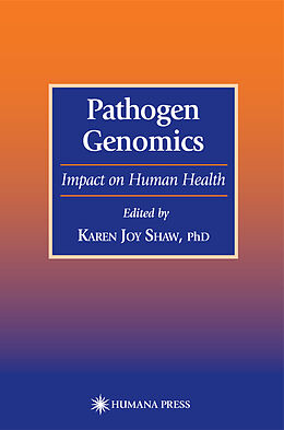 Livre Relié Pathogen Genomics de 