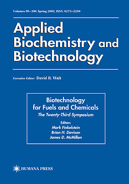 Fester Einband Biotechnology for Fuels and Chemicals, 2 Vols. von 