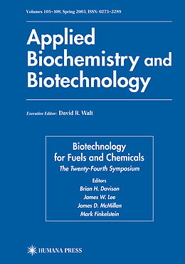 Fester Einband Biotechnology for Fuels and Chemicals, 2 Teile von 