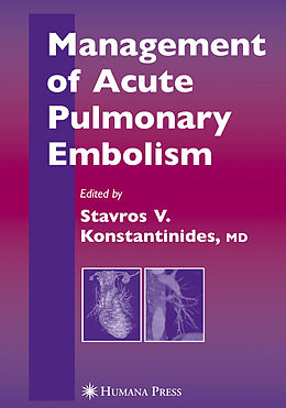 Livre Relié Management of Acute Pulmonary Embolism de 