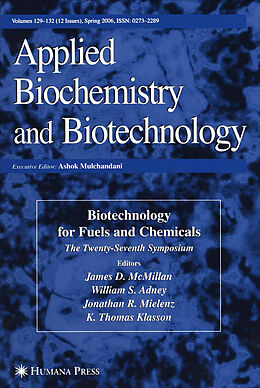 Fester Einband Twenty-Seventh Symposium on Biotechnology for Fuels and Chemicals von James D. McMillan