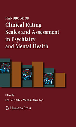 Fester Einband Handbook of Clinical Rating Scales and Assessment in Psychiatry and Mental Health von 