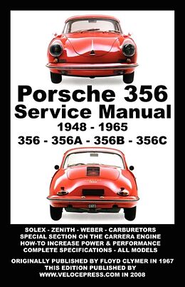 Couverture cartonnée Porsche 356 Owners Workshop Manual 1948-1965 de Floyd Clymer