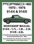 Couverture cartonnée Porsche 914/4 & 914/6 1970-1976 Workshop Manual de Floyd Clymer