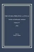 Kartonierter Einband The Studia Philonica Annual, IV, 1992 von 