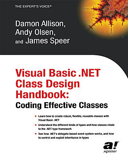 Couverture cartonnée Visual Basic .NET Class Design Handbook de Geir Olsen, James Speer, Damon Allison