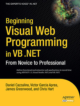 Couverture cartonnée Beginning Visual Web Programming in VB .NET de Daniel Cazzulino