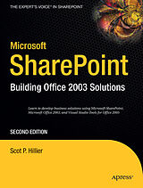 Couverture cartonnée Microsoft SharePoint de Scot P. Hillier