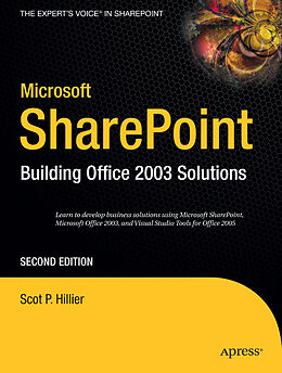 Couverture cartonnée Microsoft SharePoint de Scot P. Hillier