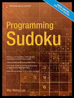 Couverture cartonnée Programming Sudoku de Wei-Meng Lee