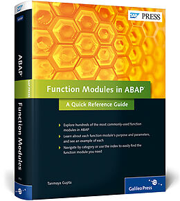 Fester Einband Function Modules in ABAP von Tanmaya Gupta