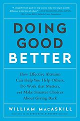 Couverture cartonnée Doing Good Better de William Macaskill